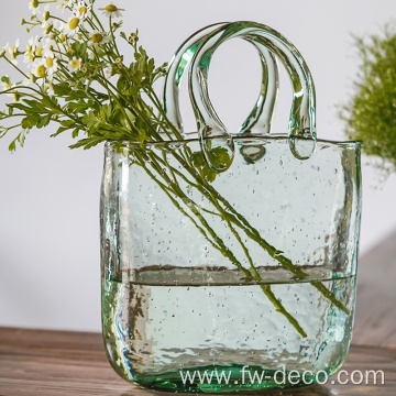 Recycled glass Table Decoration Vase handbag